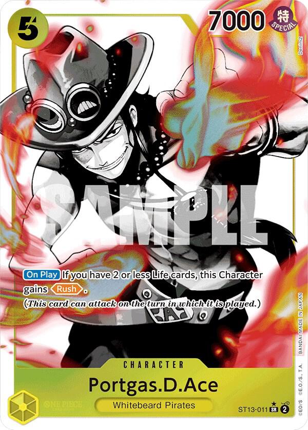 Portgas.D.Ace (Parallel) ST13-011 card from Ultra Deck: The Three Brothers