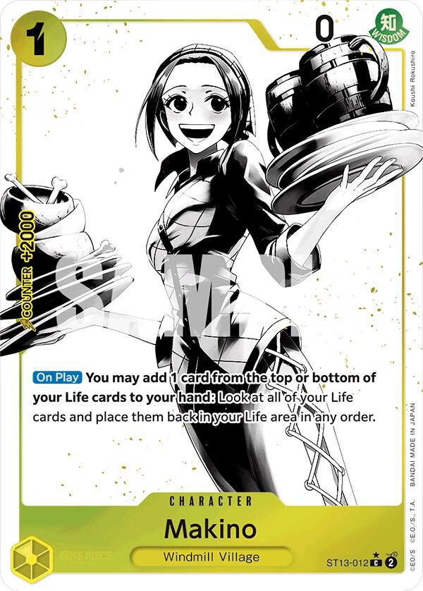 Makino (Parallel) ST13-012 card from Ultra Deck: The Three Brothers