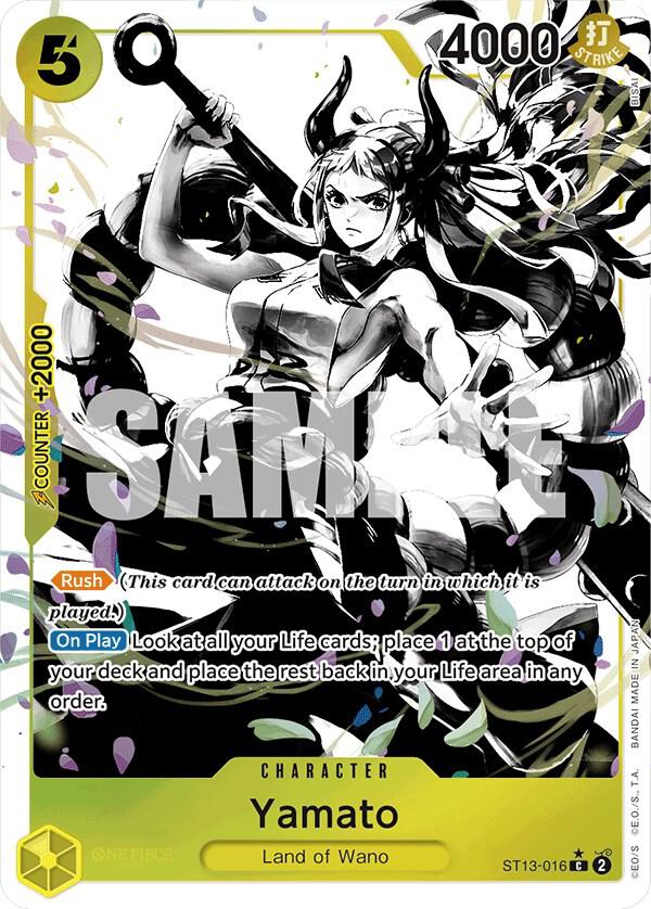 Yamato (Parallel) ST13-016 card from Ultra Deck: The Three Brothers