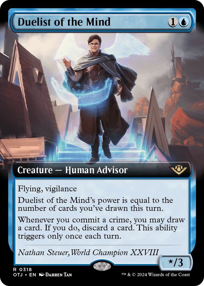 Duelist of the Mind (Extended Art) 318 card from Outlaws of Thunder Junction
