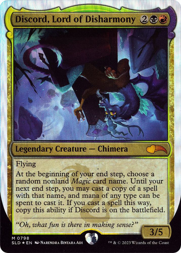 Discord, Lord of Disharmony 798 card from Secret Lair Drop Series