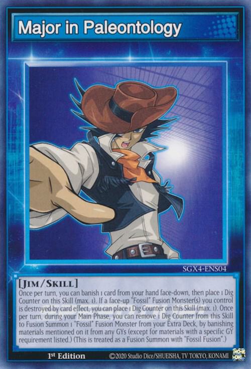 Major in Paleontology SGX4-ENS04 card from Speed Duel GX: Midterm Destruction