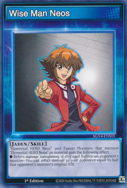 Wise Man Neos SGX4-ENS05 card from Speed Duel GX: Midterm Destruction