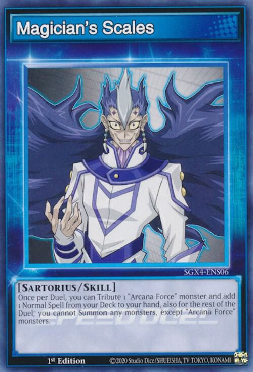 Magician's Scales (Skill Card) SGX4-ENS06 card from Speed Duel GX: Midterm Destruction