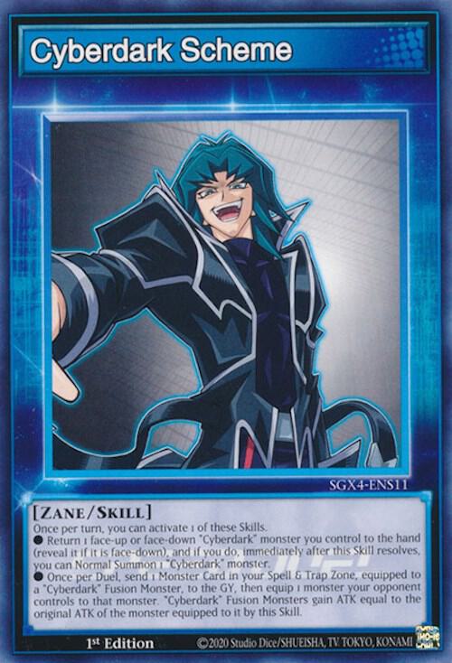 Cyberdark Scheme SGX4-ENS11 card from Speed Duel GX: Midterm Destruction