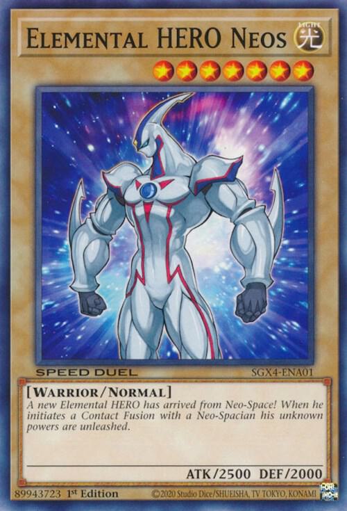 Elemental HERO Neos SGX4-ENA01 card from Speed Duel GX: Midterm Destruction