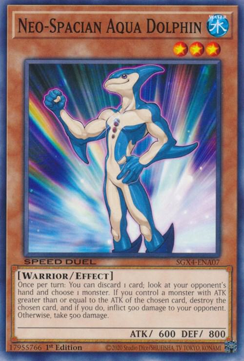 Neo-Spacian Aqua Dolphin SGX4-ENA07 card from Speed Duel GX: Midterm Destruction