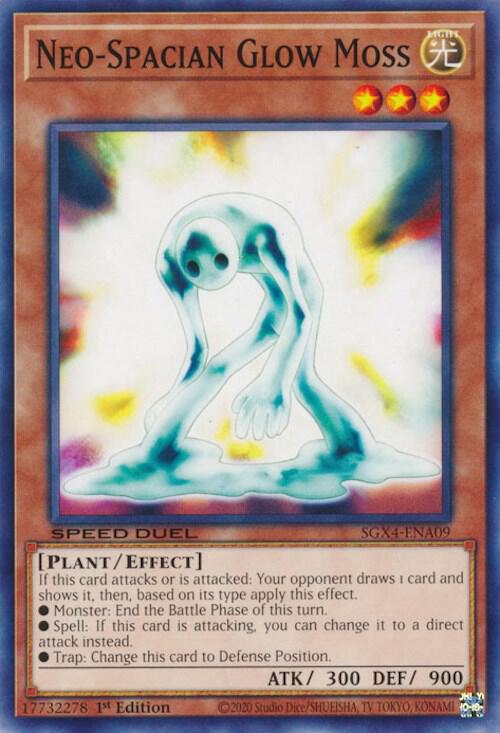 Neo-Spacian Glow Moss SGX4-ENA09 card from Speed Duel GX: Midterm Destruction
