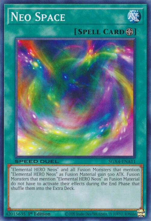 Neo Space SGX4-ENA11 card from Speed Duel GX: Midterm Destruction