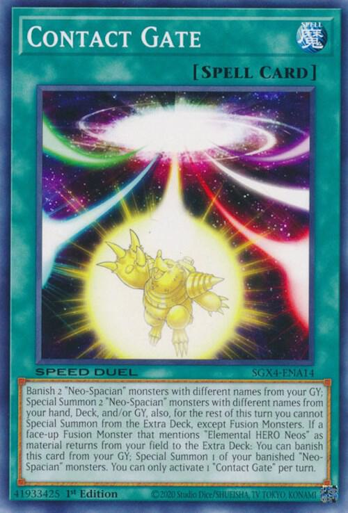 Contact Gate SGX4-ENA14 card from Speed Duel GX: Midterm Destruction