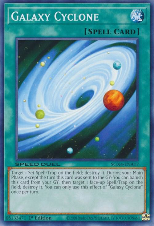 Galaxy Cyclone SGX4-ENA17 card from Speed Duel GX: Midterm Destruction