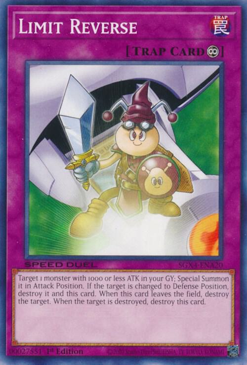 Limit Reverse SGX4-ENA20 card from Speed Duel GX: Midterm Destruction