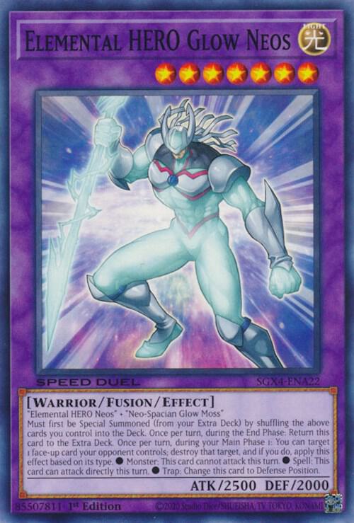 Elemental HERO Glow Neos SGX4-ENA22 card from Speed Duel GX: Midterm Destruction