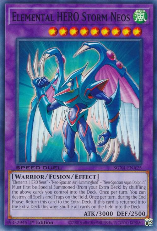 Elemental HERO Storm Neos SGX4-ENA25 card from Speed Duel GX: Midterm Destruction