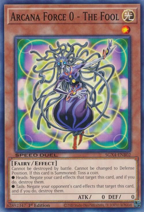 Arcana Force 0 - The Fool SGX4-ENB02 card from Speed Duel GX: Midterm Destruction