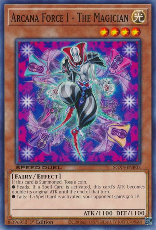 Arcana Force I - The Magician SGX4-ENB03 card from Speed Duel GX: Midterm Destruction