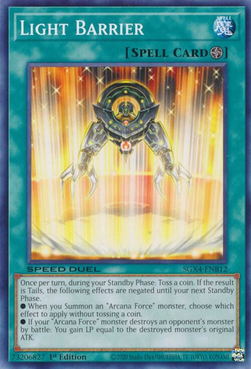 Light Barrier SGX4-ENB12 card from Speed Duel GX: Midterm Destruction