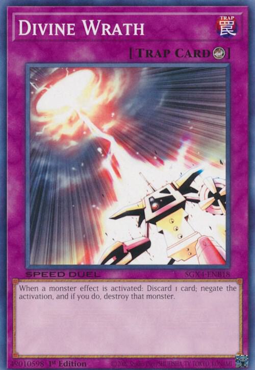 Divine Wrath SGX4-ENB18 card from Speed Duel GX: Midterm Destruction
