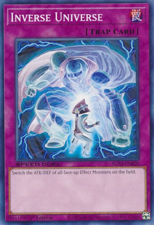 Inverse Universe SGX4-ENB20 card from Speed Duel GX: Midterm Destruction