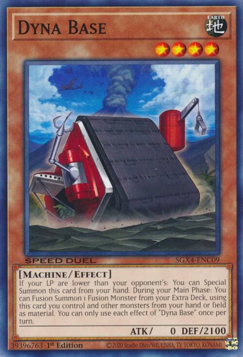 Dyna Base SGX4-ENC09 card from Speed Duel GX: Midterm Destruction