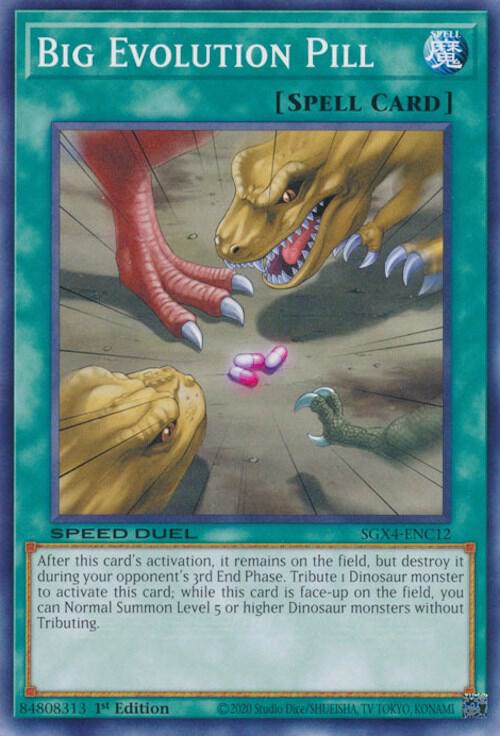 Big Evolution Pill SGX4-ENC12 card from Speed Duel GX: Midterm Destruction