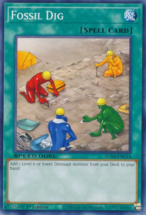 Fossil Dig SGX4-ENC14 card from Speed Duel GX: Midterm Destruction