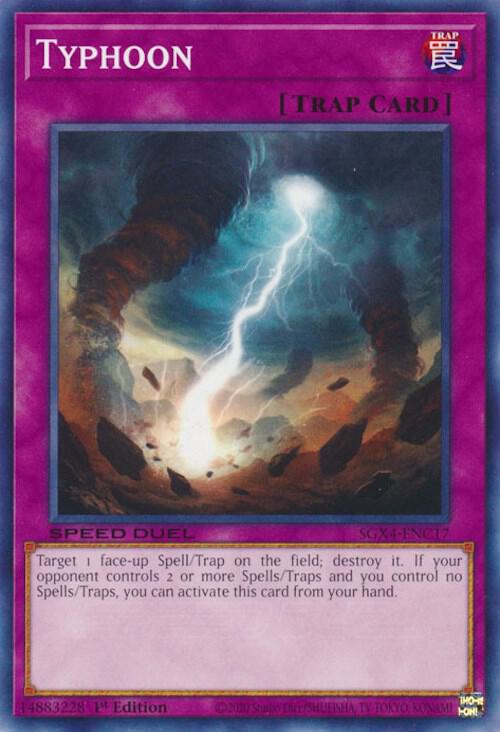 Typhoon SGX4-ENC17 card from Speed Duel GX: Midterm Destruction