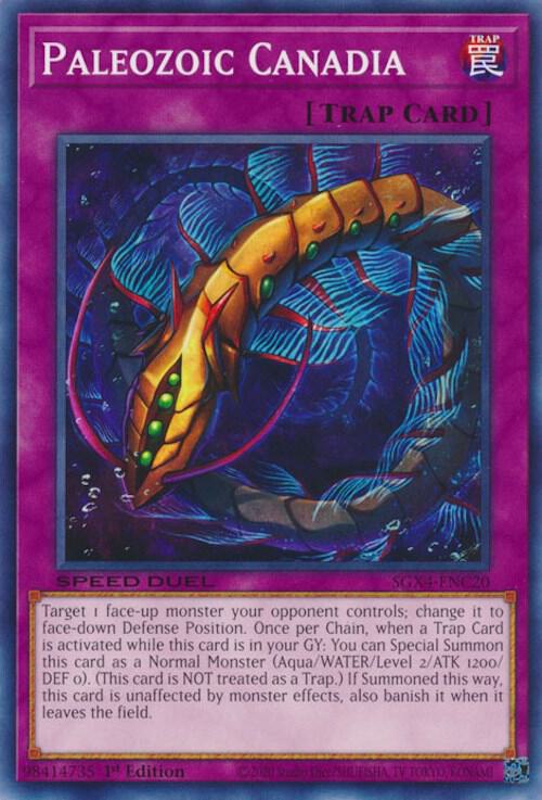 Paleozoic Canadia SGX4-ENC20 card from Speed Duel GX: Midterm Destruction