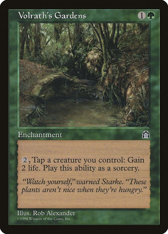 Volrath's Gardens card from Stronghold