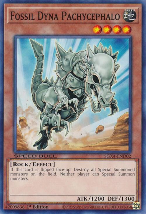 Fossil Dyna Pachycephalo SGX4-END02 card from Speed Duel GX: Midterm Destruction