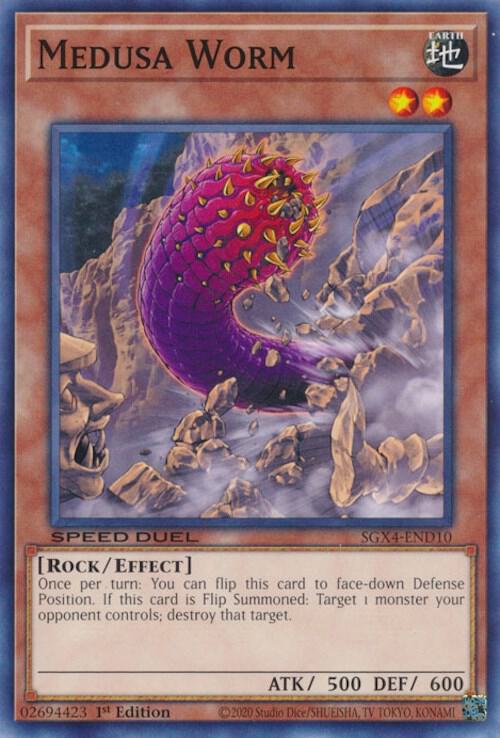 Medusa Worm SGX4-END10 card from Speed Duel GX: Midterm Destruction