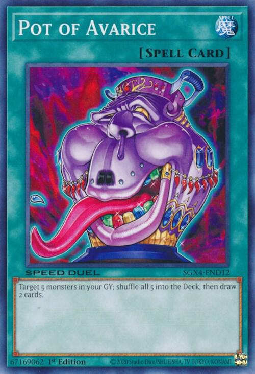 Pot of Avarice SGX4-END12 card from Speed Duel GX: Midterm Destruction