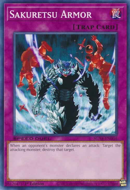 Sakuretsu Armor SGX4-END16 card from Speed Duel GX: Midterm Destruction
