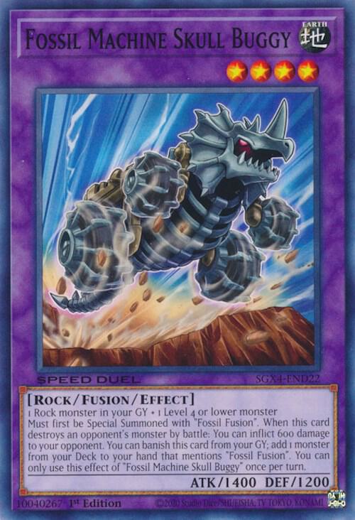 Fossil Machine Skull Buggy SGX4-END22 card from Speed Duel GX: Midterm Destruction