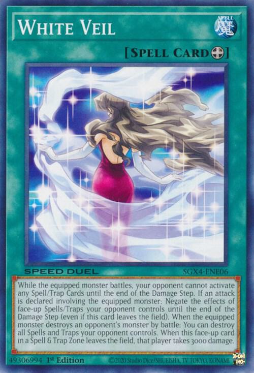 White Veil SGX4-ENE06 card from Speed Duel GX: Midterm Destruction