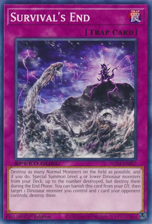 Survival's End SGX4-ENE07 card from Speed Duel GX: Midterm Destruction