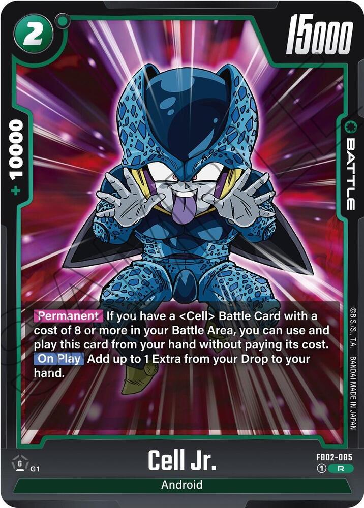 Cell Jr. FB02-085 card from Blazing Aura