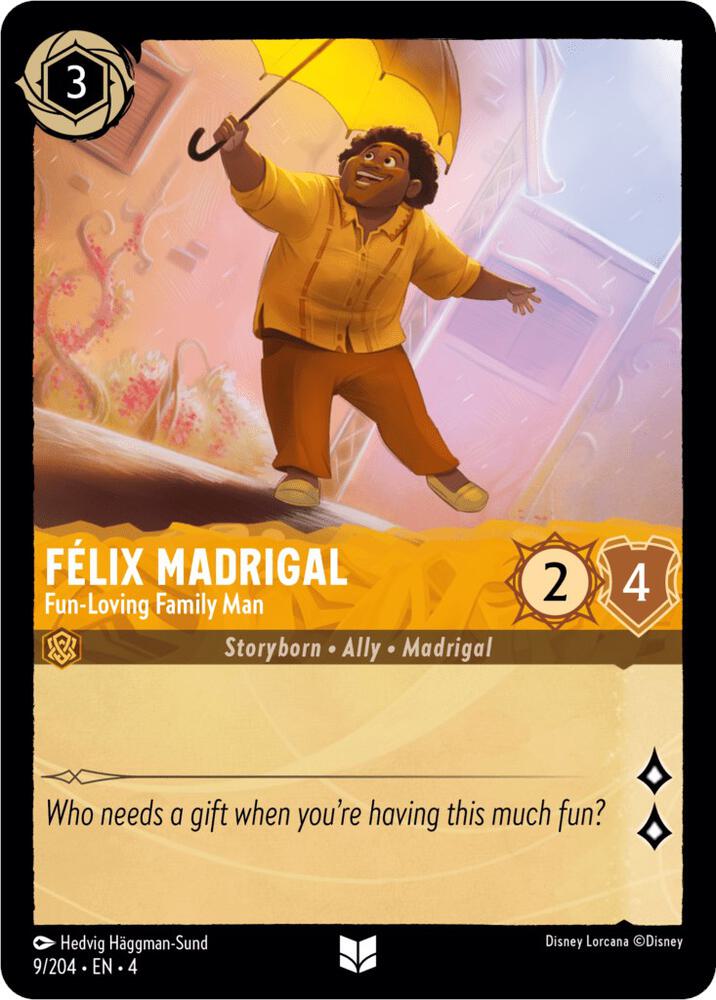 Felix Madrigal - Fun-Loving Family Man 9/204 card from Ursula's Return