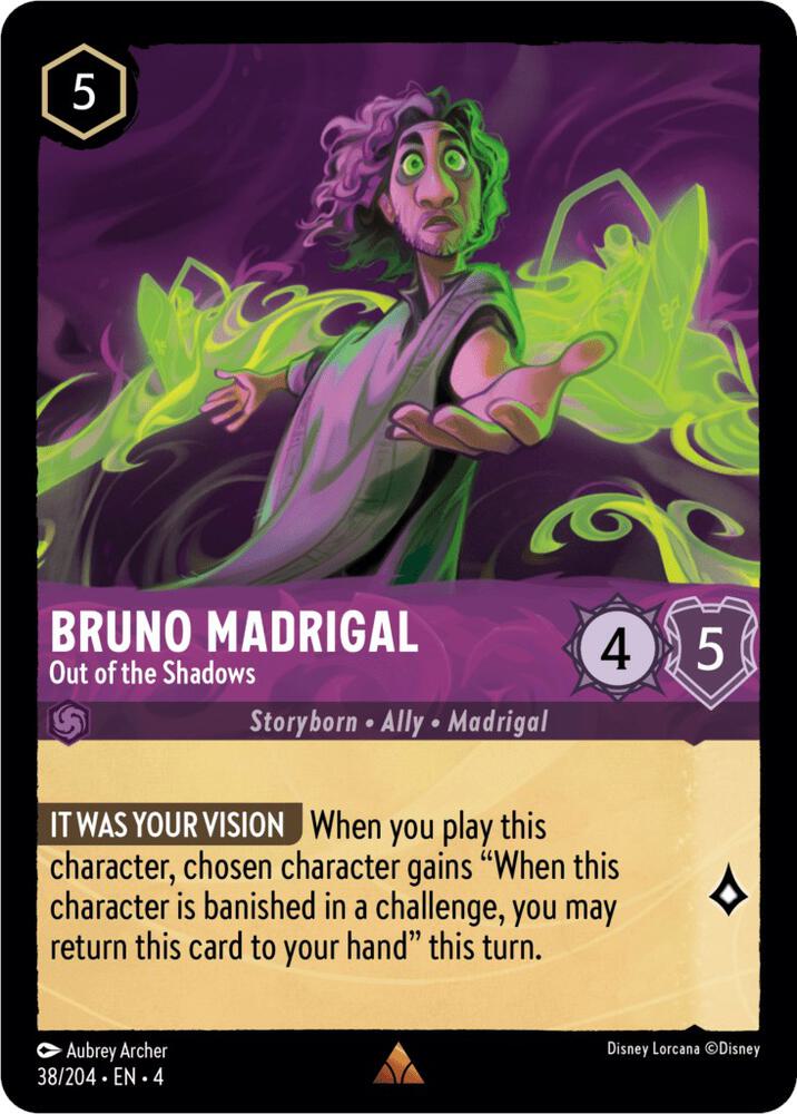 Bruno Madrigal - Out of the Shadows 38/204 card from Ursula's Return