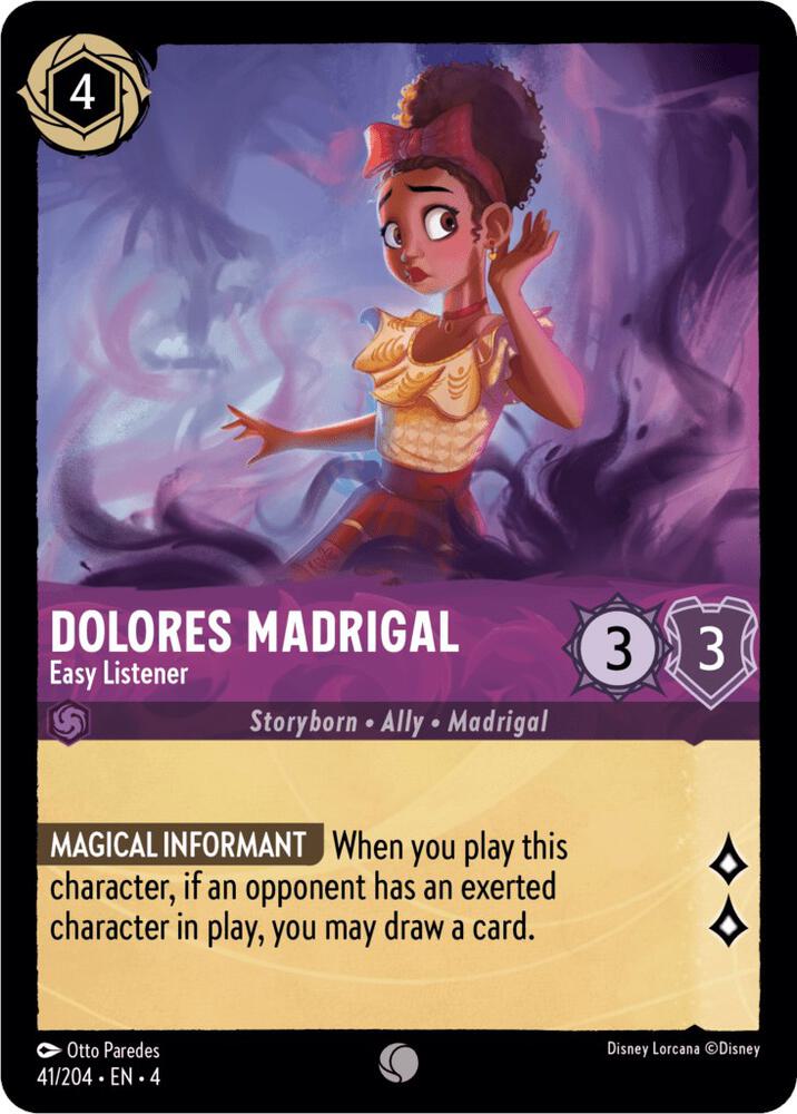 Dolores Madrigal - Easy Listener 41/204 card from Ursula's Return