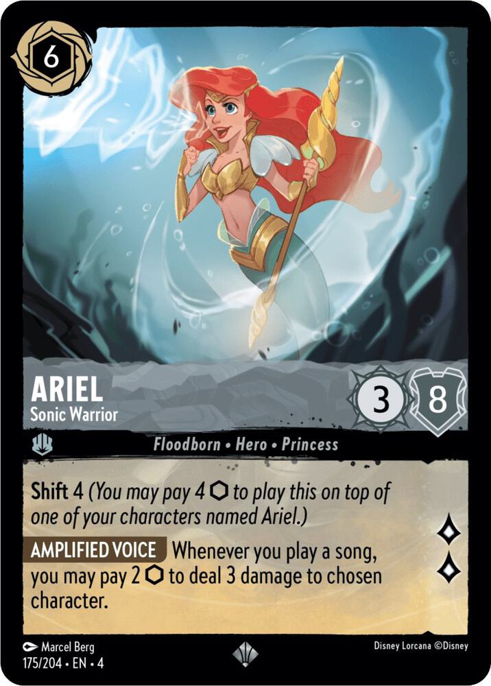 Ariel - Sonic Warrior 175/204 card from Ursula's Return
