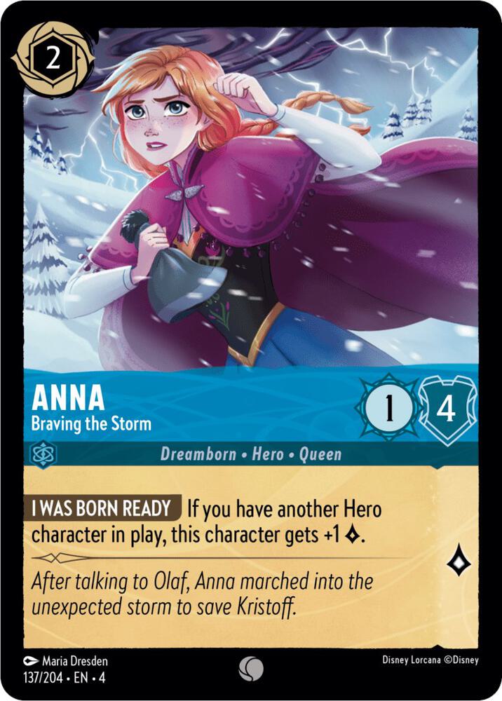 Anna - Braving the Storm 137/204 card from Ursula's Return