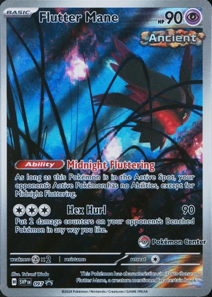 Flutter Mane (Pokemon Center) 097 card from SV: Scarlet & Violet Promo Cards