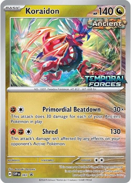 Koraidon (Prerelease) 091 card from SV: Scarlet & Violet Promo Cards