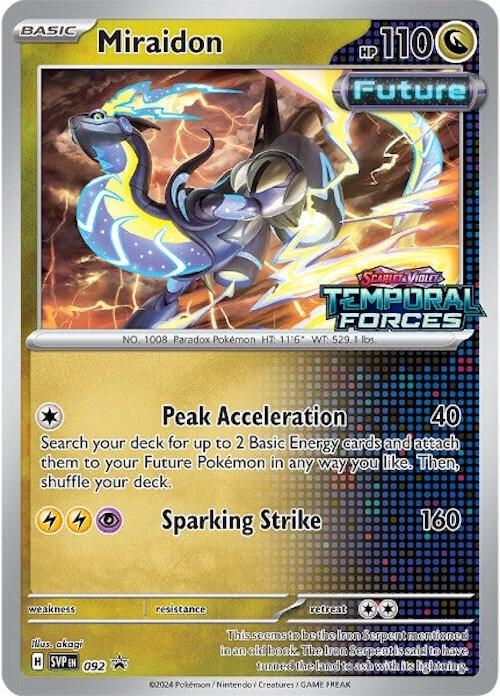 Miraidon (Prerelease) 092 card from SV: Scarlet & Violet Promo Cards
