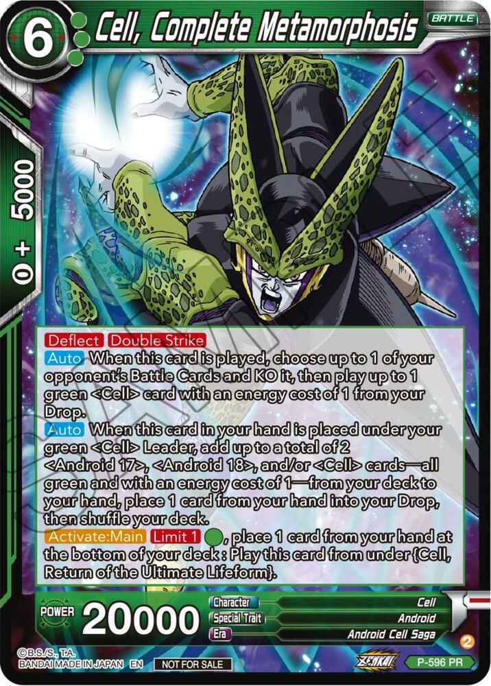 Cell, Complete Metamorphosis (Deluxe Pack 2024 Vol.1) P-596 card from Promotion Cards