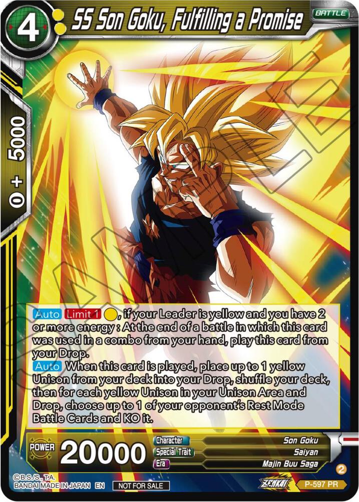 SS Son Goku, Fulfilling a Promise (Deluxe Pack 2024 Vol.1) P-597 card from Promotion Cards