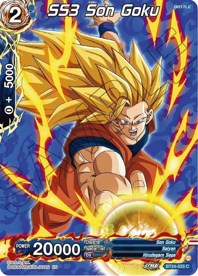 SS3 Son Goku (Collector Booster Silver) BT24-033 card from Beyond Generations