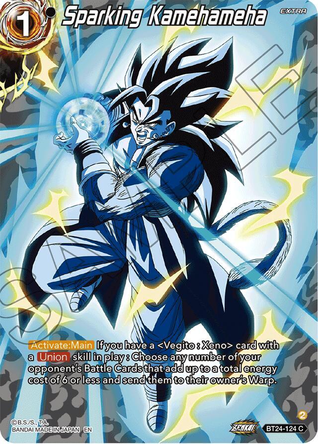 Sparking Kamehameha (Collector Booster Silver) BT24-124 card from Beyond Generations