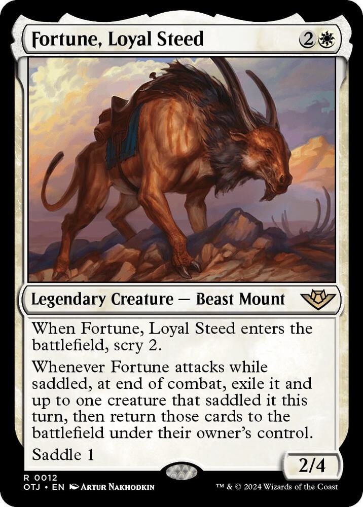 Fortune, Loyal Steed 12 card from Outlaws of Thunder Junction